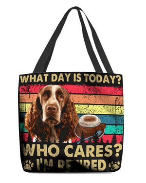 English Springer Spaniel Who Cares-Cloth Tote Bag