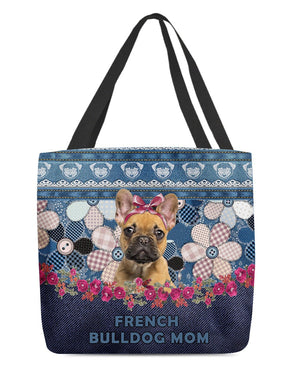 FRENCH BULLDOG (2)-Flower Jean Gift for you-Cloth Tote Bag