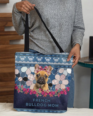 FRENCH BULLDOG (2)-Flower Jean Gift for you-Cloth Tote Bag