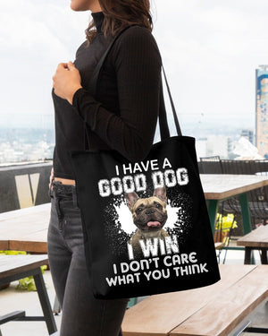 French Bulldog 3-I Win Cloth Tote Bag