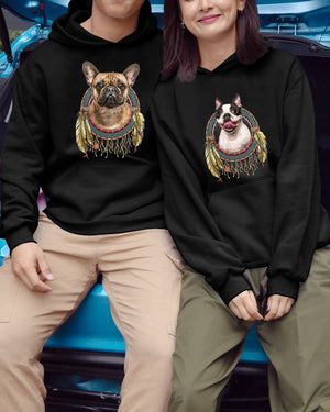 French Bulldog-In Dreamcatcher Hooded Sweatshirt