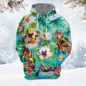 French Bulldog 1-Surfing Hoodie