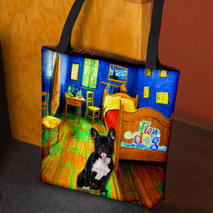 French Bulldog 2 in the bedroom-Cloth Tote Bag