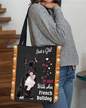 French Bulldog 2 In Love-Cloth Tote Bag