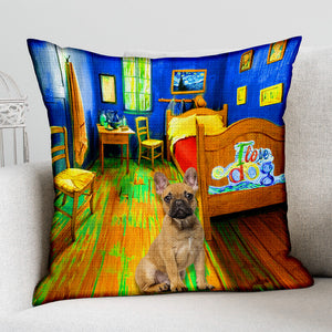 French Bulldog 5 In the Bedroom-Pillow Case