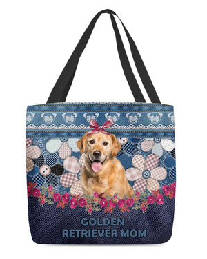 GOLDEN RETRIEVER-Flower Jean Gift for you-Cloth Tote Bag