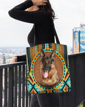 German shepherd -Ethnic Style Cloth Tote Bag