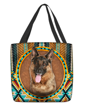 German shepherd -Ethnic Style Cloth Tote Bag