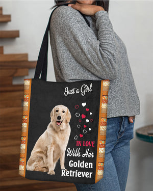 Golden Retriever 1 In Love-Cloth Tote Bag