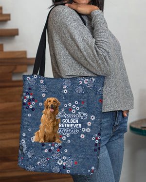 Golden Retriever 2 Pround Mom-Cloth Tote Bag