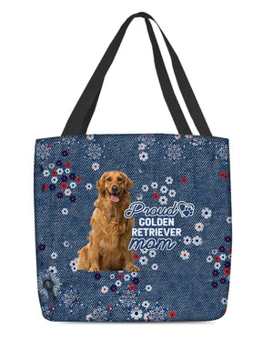 Golden Retriever 2 Pround Mom-Cloth Tote Bag