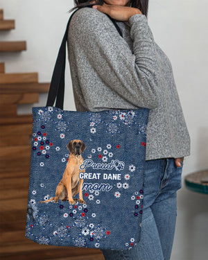 Great Dane (2) Pround Mom-Cloth Tote Bag