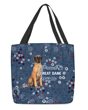 Great Dane (2) Pround Mom-Cloth Tote Bag