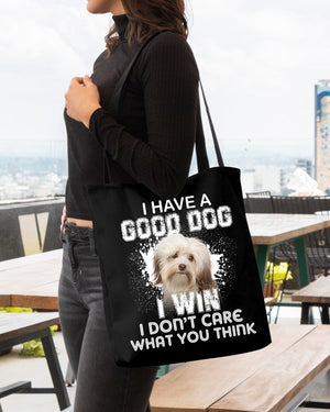 Havanese 2-I Win Cloth Tote Bag