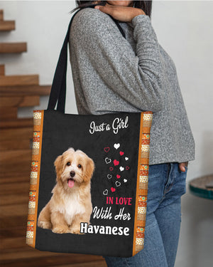 Havanese In Love-Cloth Tote Bag