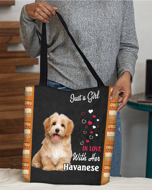 Havanese In Love-Cloth Tote Bag