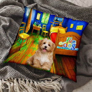 Havanese In the Bedroom-Pillow Case