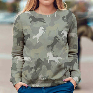 Horse - Camo - Premium Sweatshirt