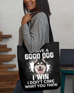 Husky-I Win Cloth Tote Bag