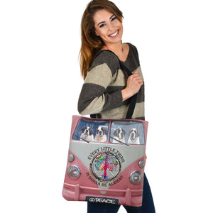 ST BERNARD PINK HP BUS Cloth Tote Bag