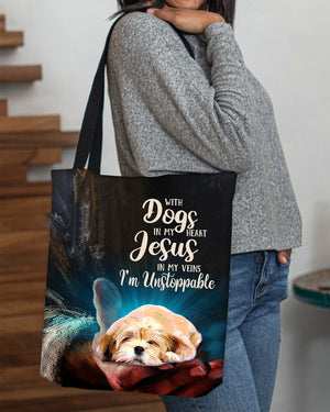 Lhasa Apso In My Heart-Cloth Tote Bag