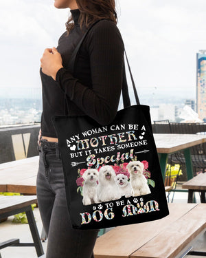 Maltese-A Dog Mom Cloth Tote Bag