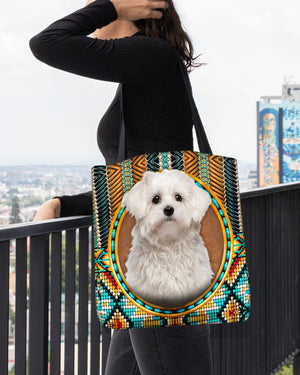 Maltese -Ethnic Style Cloth Tote Bag