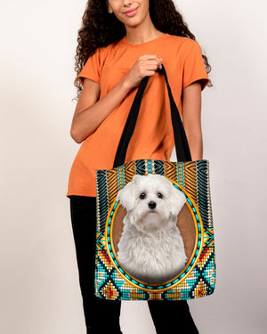 Maltese -Ethnic Style Cloth Tote Bag