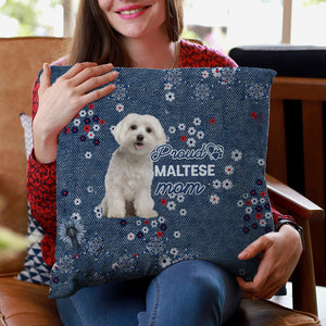 Maltese (2) Pround Mom-Pillow Case