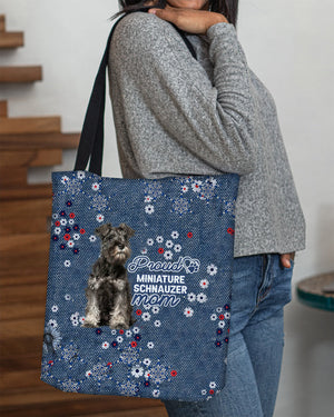 Miniature Schnauzer Pround Mom-Cloth Tote Bag