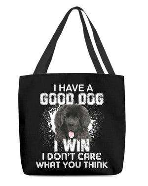 Newfoundland-I Win Cloth Tote Bag