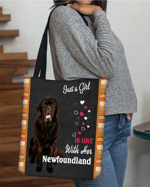 Newfoundland In Love-Cloth Tote Bag