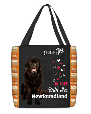 Newfoundland In Love-Cloth Tote Bag