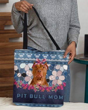 PIT BULL-Flower Jean Gift for you-Cloth Tote Bag