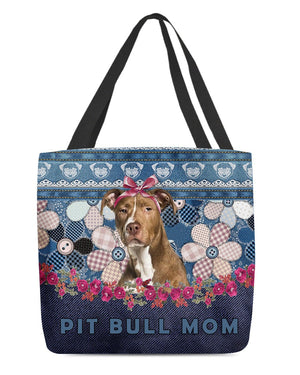 PIT BULL2-Flower Jean Gift for you-Cloth Tote Bag