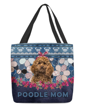 POODLE2-Flower Jean Gift for you-Cloth Tote Bag