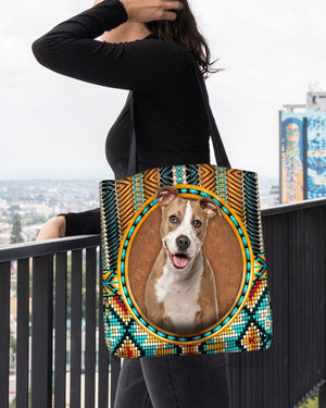 Pitbull-Ethnic Style Cloth Tote Bag