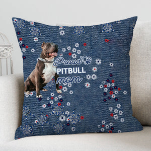 Pitbull (2) Pround Mom-Pillow Case