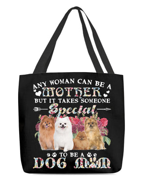 Pomeranian-A Dog Mom Cloth Tote Bag