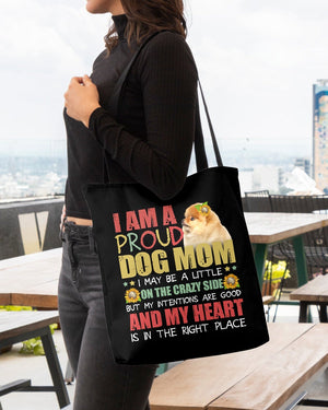 Pomeranian-Right Place-Cloth Tote Bag