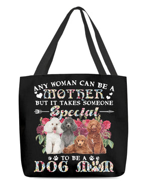 Poodle-A Dog Mom Cloth Tote Bag