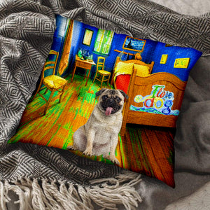 Pug In the Bedroom-Pillow Case