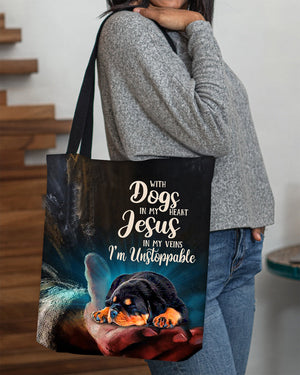 Rottweiler In My Heart-Cloth Tote Bag