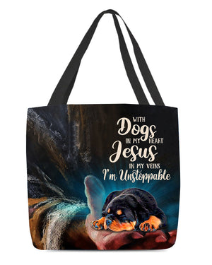 Rottweiler In My Heart-Cloth Tote Bag