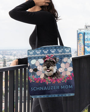 SCHNAUZER 3-Flower Jean Gift for you-Cloth Tote Bag