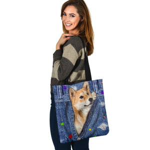 SHIBA INU-The Rainbow-Cloth Tote Bag