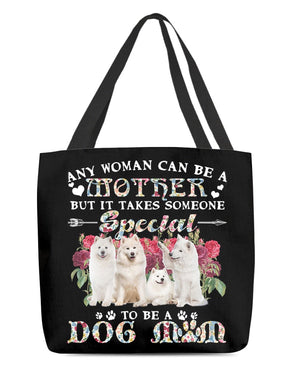 Samoyed-A Dog Mom Cloth Tote Bag