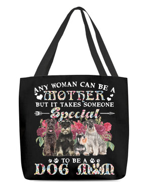 Schnauzer-A Dog Mom Cloth Tote Bag