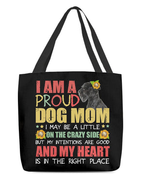 Schnauzer-Right Place-Cloth Tote Bag