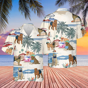 Shar Pei Summer Beach Hawaiian Shirt